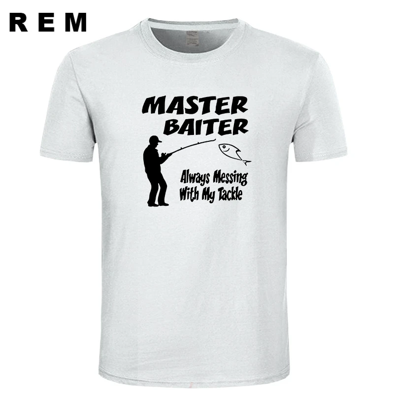 Master Baiter забавная футболка для рыбалки Грубая мужская больше размеров и цветов|men t