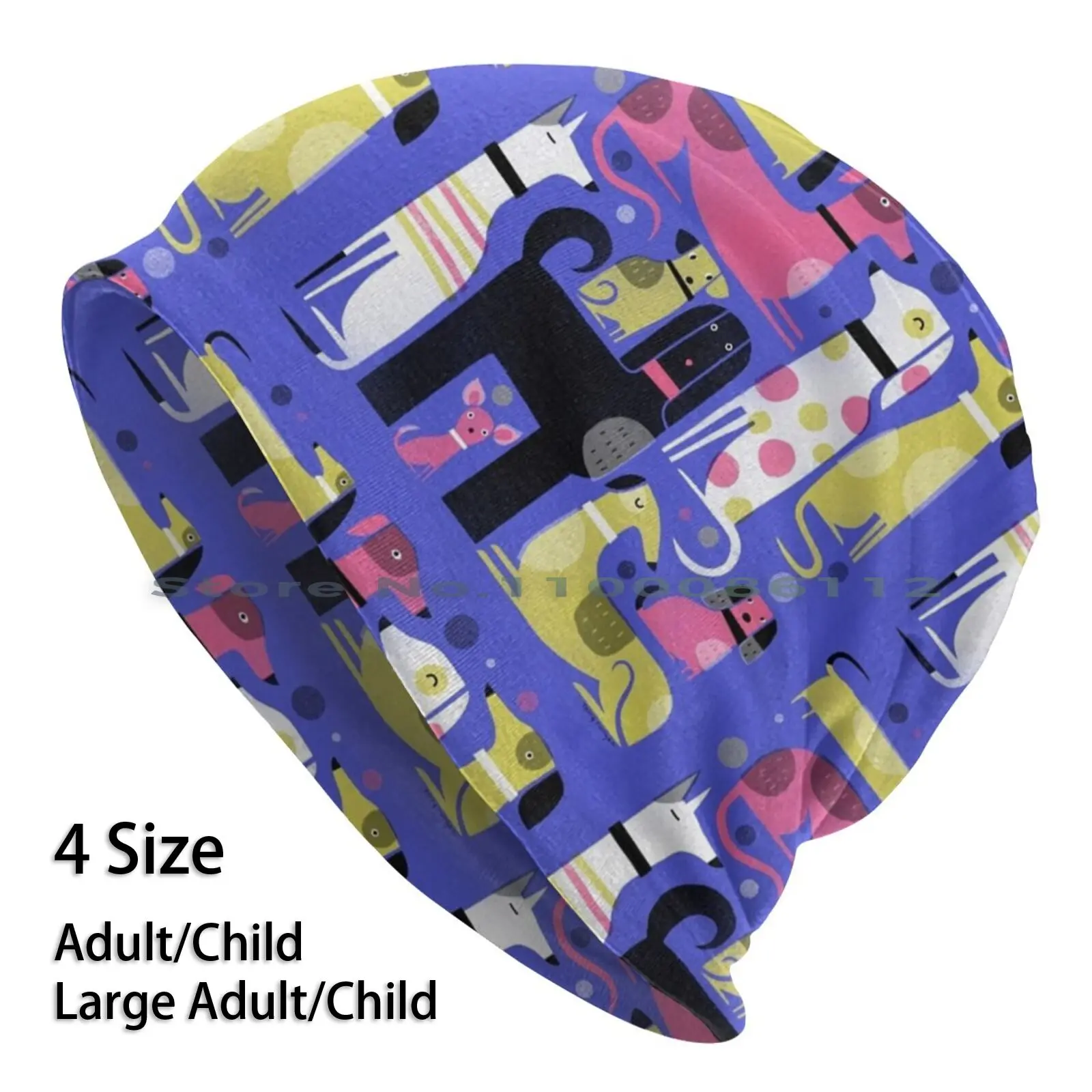 Шапка-бини для парка собак вязаная шапка круглая афганские собаки породы милая