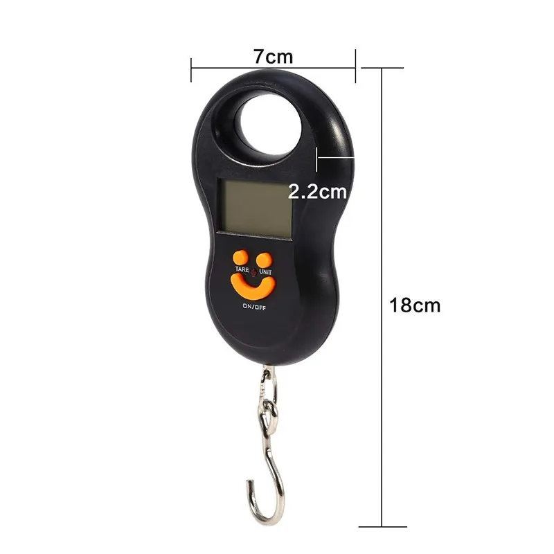 Портативные цифровые мини-весы для багажа 50 кг/10 г электронные весы с ЖК-дисплеем