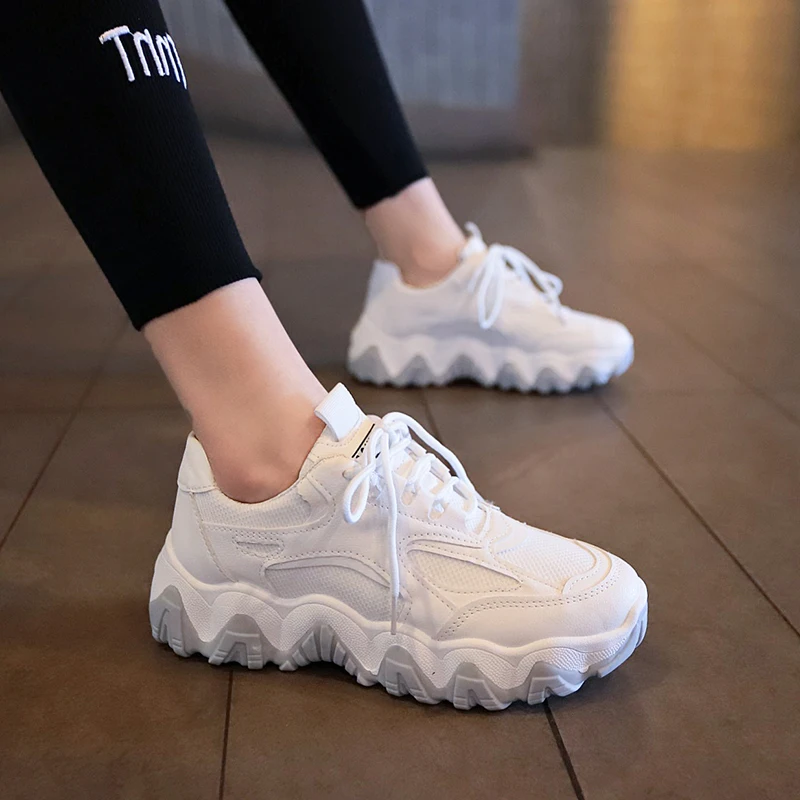

Chunky Sneakers Breathable Mesh Women Vulcanize Shoes Platform Sneakers Women Shoes Casual Shoes Women Flats Sneakers Shoes Lady