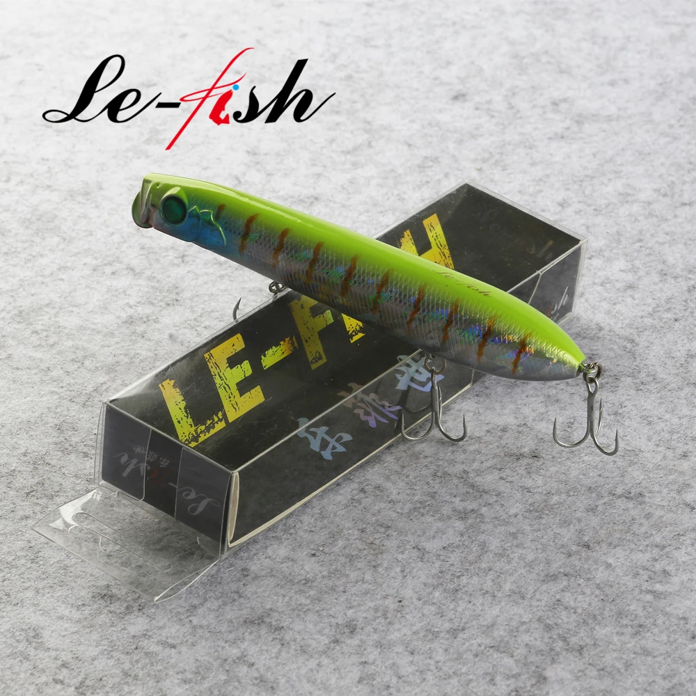 Le Fish 1 шт. 130 мм 24 г приманка на окуня для прогулок с собакой плавающая карандаш