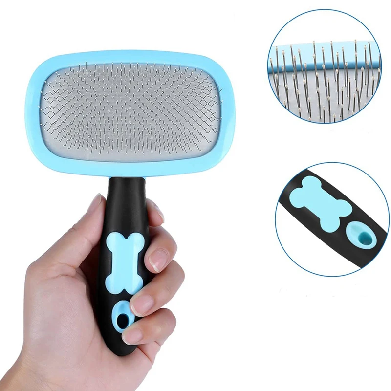 

Dog Grooming Comb Pet Hair Remover Brush Dogs Massage Brush Puppy Cat Shedding Grooming Tools Dog Fur Knot Cutter Pet Products