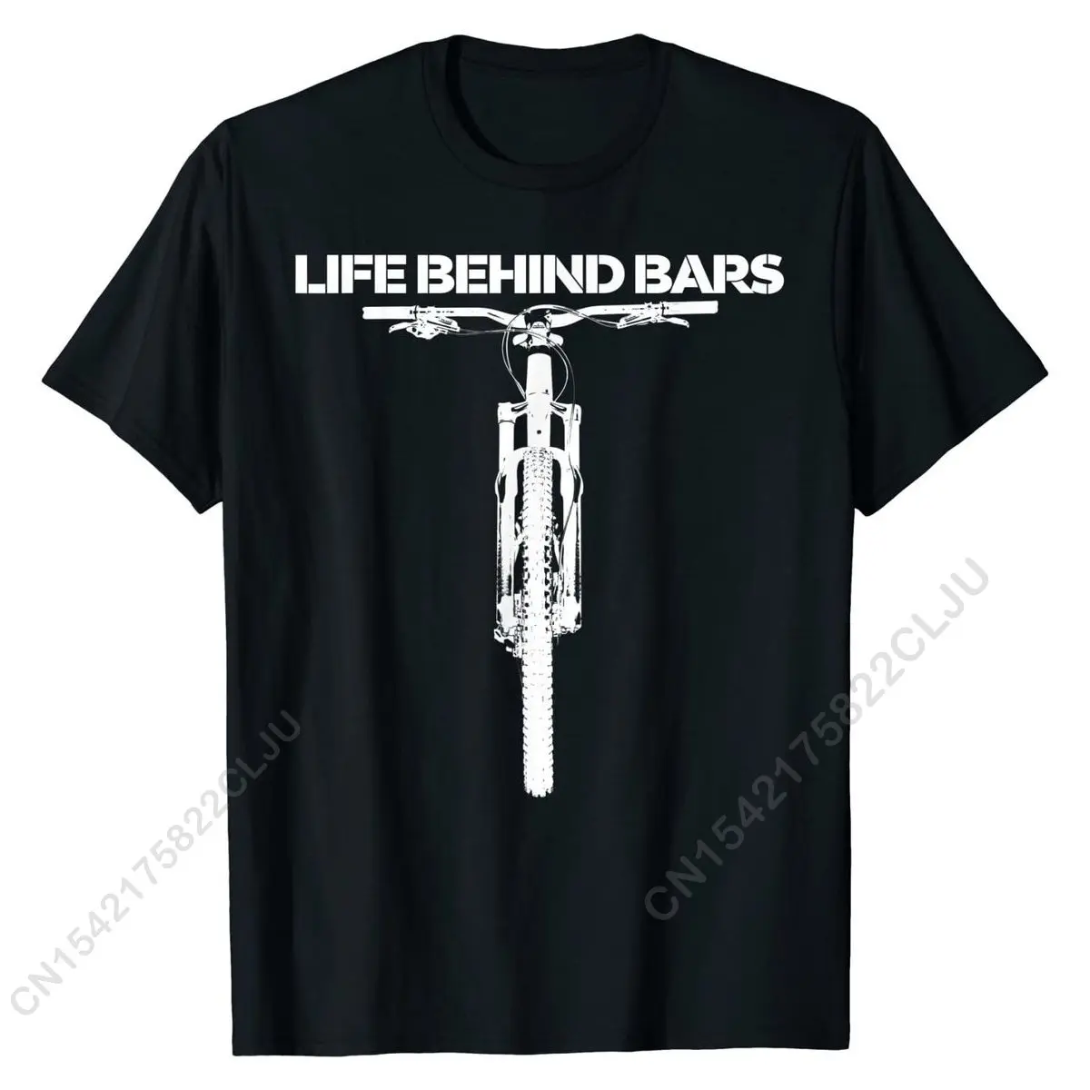 Life Behind Bars Funny MTB Mountain Biking T-Shirt T Shirts Tops Shirts Cheap Cotton Summer Printed Men's