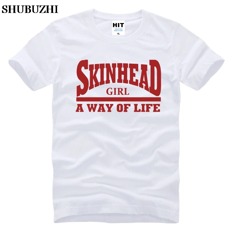 Skinheads Футболка мужская Skinhead A Way Of Life с принтом короткий рукав хлопок Повседневная
