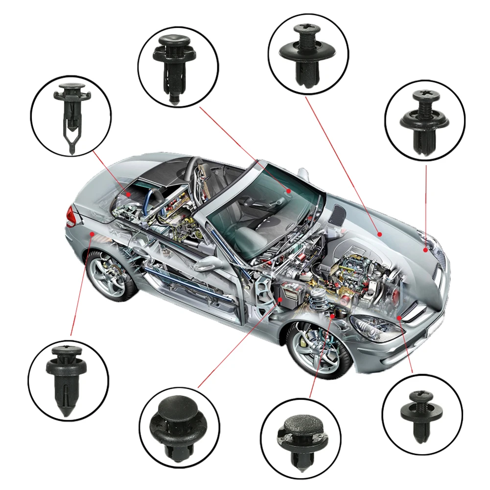 625 шт. автомобильные зажимы фиксаторы для Toyota Honda|Гайки и болты| |