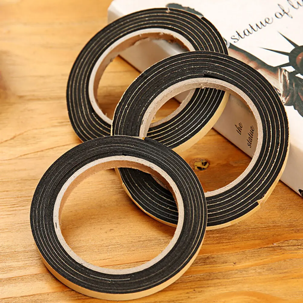 1Roll Waterproof Gas stove slit strip Antifouling Dustproof seal Kitchen Black Self-adhesive Door Window Sealing Strip | Обустройство