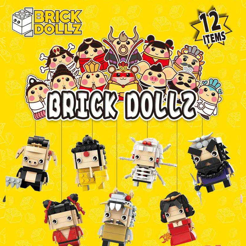 

Mini Blocks Journey to the West Bricks Building Blocks Piggy The Monkey King Monk Toys Children DIY Chinese Mythology Toys