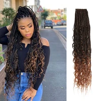 noblestar micro box braid 24inch butterfly locs crochet hair %d0%b7%d0%b8%d0%b7%d0%b8 %d0%ba%d0%be%d1%81%d1%8b synthetic hair curly crotchet hair extensions ombre brown
