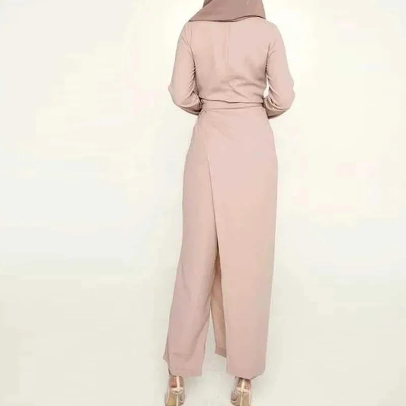 

Robe Satin Abaya Dubai Muslim Fashion Jumpsuit Dress Turkey Islam Clothing African Dresses For Women Musulim man