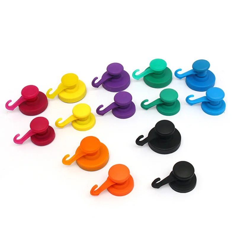 

Powerful Magnetic Hooks with Super Strong Neodymium Magnet,Heavy Duty Hooks for Refrigerator Fridge Garage Hanging Holder Rack