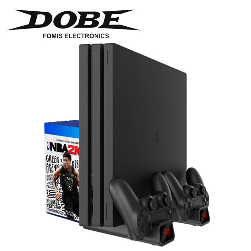 stand fan support for sony ps4 pro slim playstation play station ps 4 game console controller accessories cooler gamepad on base free global shipping