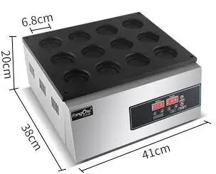 12 отверстий цифровой тайваньский колесо в форме Красного фасоли торты машина