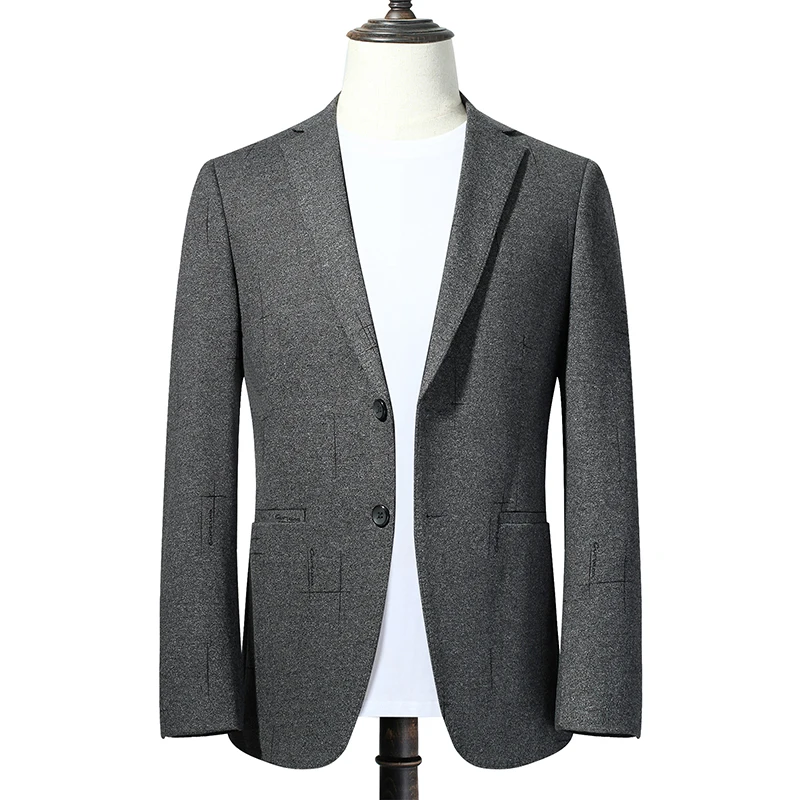 

High Quality Men Blazer Business Casual Suit Jacket Wedding Business Dress Tops Social Blazer Streetwear Masculino Ropa Hombre