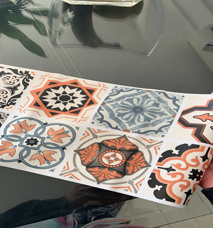 self adhesive wallpaper bathroom film waterproof kitchen wall sticker home decoration kitchen wallpaper high temperature sticker free global shipping