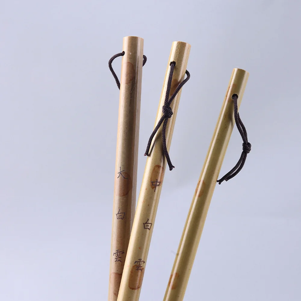 

3 Pcs Professional Excellent Elastic Hair Chinese Caligraphy Kanji Japanese Sumi Drawing Brush for Home School Writing Practice
