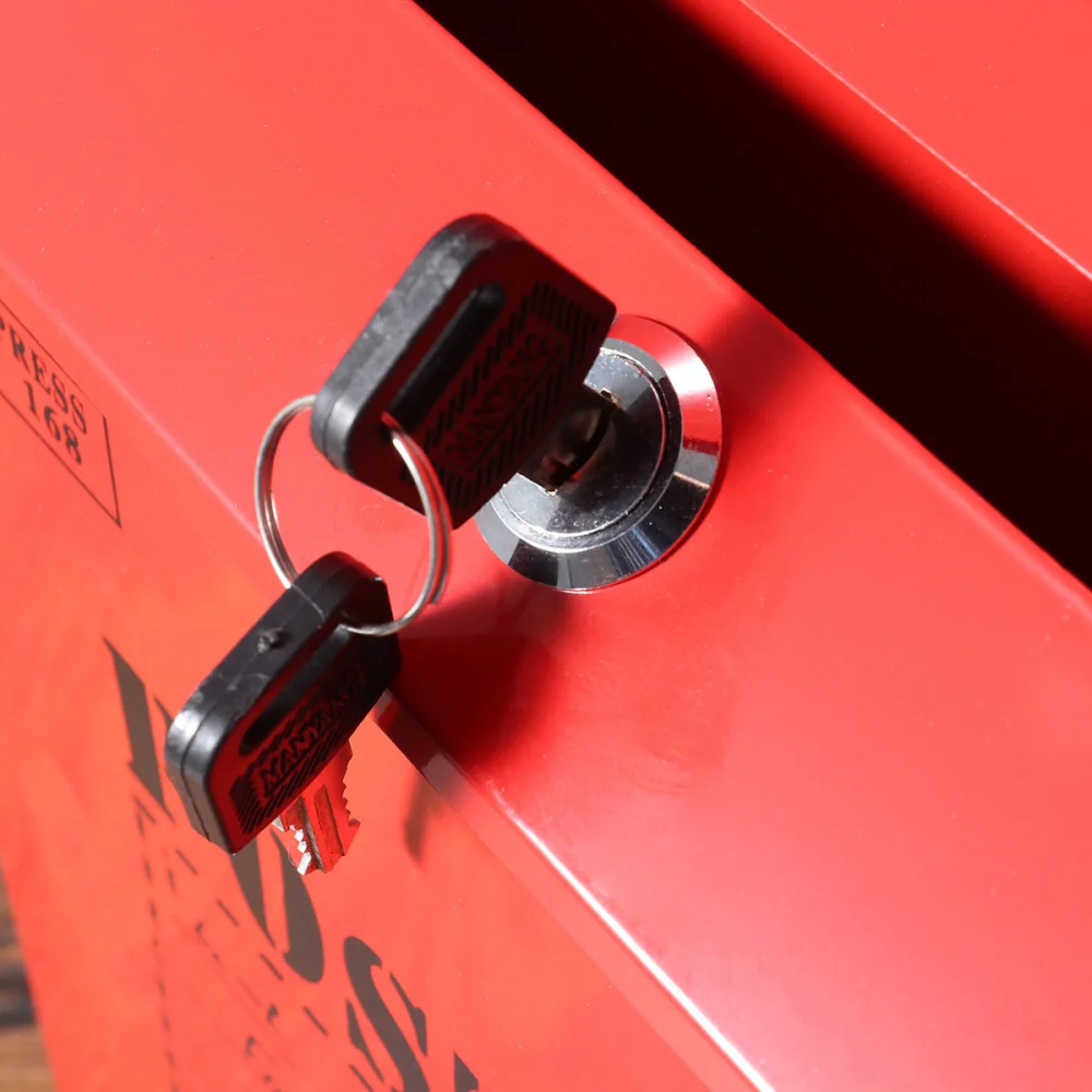 

Countryside Mailbox Small Suggestion Box Iron Sheet Mailbox Vintage Ballot Box with Lock (Red)