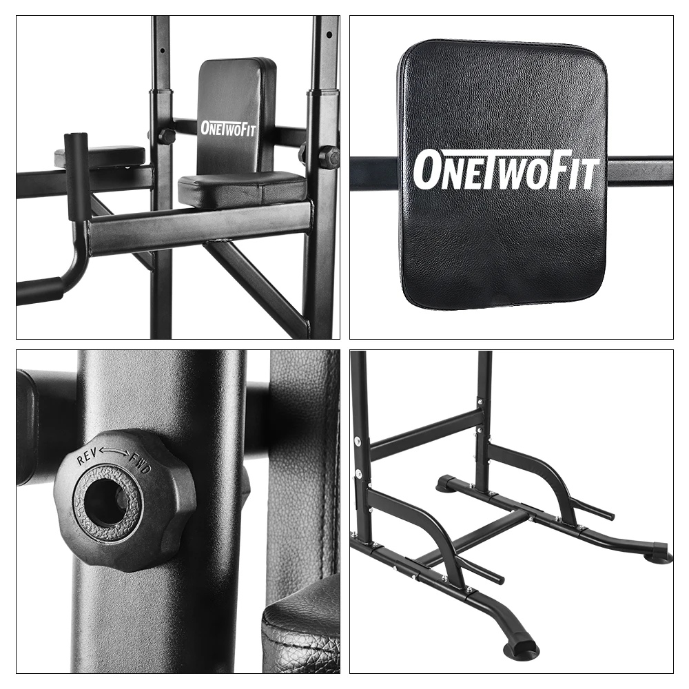 Устройство OneTwoFit Power Tower Dip Station тренажер для дома тренажерного зала бодибилдинга