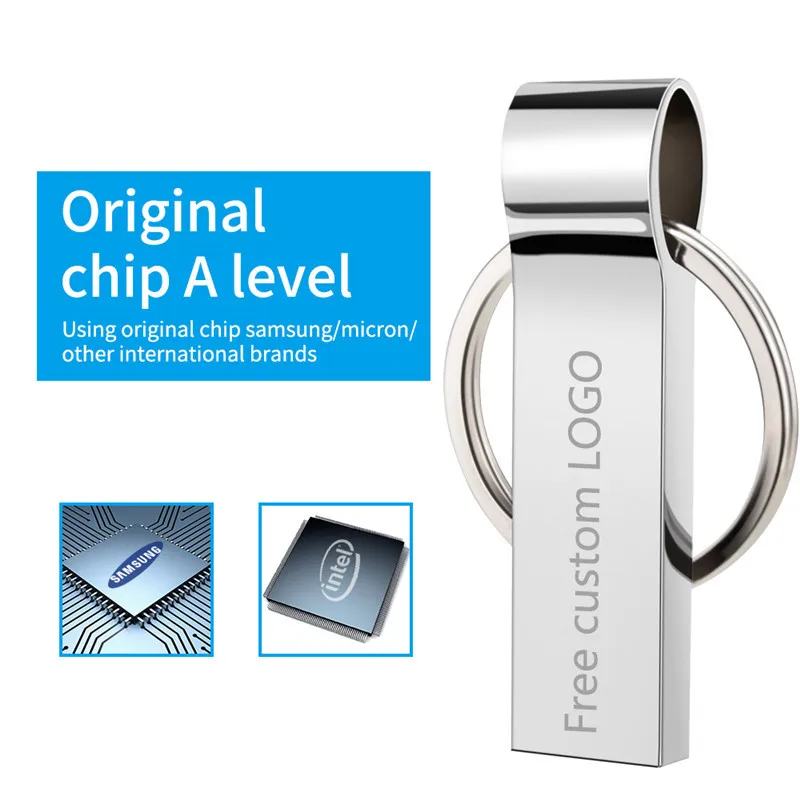 

Pendrive 64Gb Waterproof Usb 2.0 Metal High Speed 128Gb Pen Drive 16Gb 8Gb 4Gb Usb Flash Drive 32Gb Usb Stick Free Custom Logo