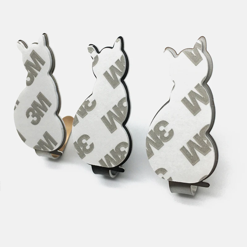 

2pcs Self Adhesive Hooks Cat Pattern Storage Holder for Bathroom Kitchen Hanger Stick on Wall Hanging Door Clothes Towel Racks