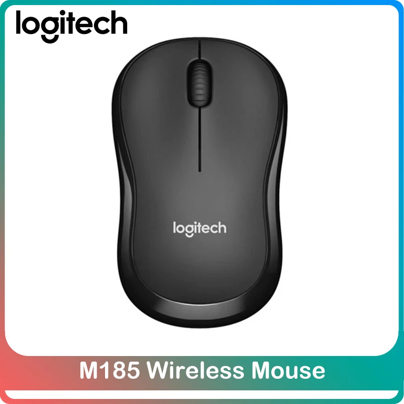 Logitech M185 Беспроводной Мышь 1000 Точек на дюйм 2 4 ГГц оптический офис игра с USB нано