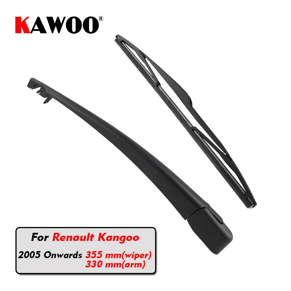 

KAWOO Car Rear Wiper Blade Blades Back Window Wipers Arm For Renault Kangoo Hatchback (2005 Onwards) 355mm Auto Windscreen Blade
