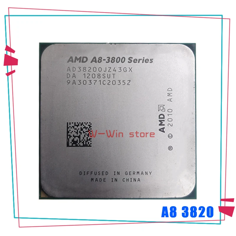 AMD A8-Series A8-3820 2 8 A8 3820 ГГц Quad-Core Процессор процессор AD3820OJZ43GX гнездо FM1 | Компьютеры и
