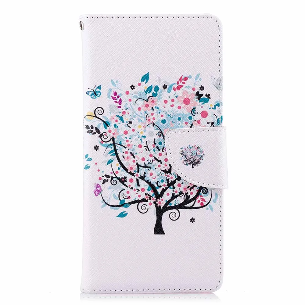 Small Tree Чехол-книжка с отделением для карт и подставкой для sony Xperia 10 L1 L2 XZ1 XZ2 XA XA1 XA2 ультра Силиконовая обложка на заднюю панель из искусственной кожи чехол s Fundas - Цвет: Small Tree