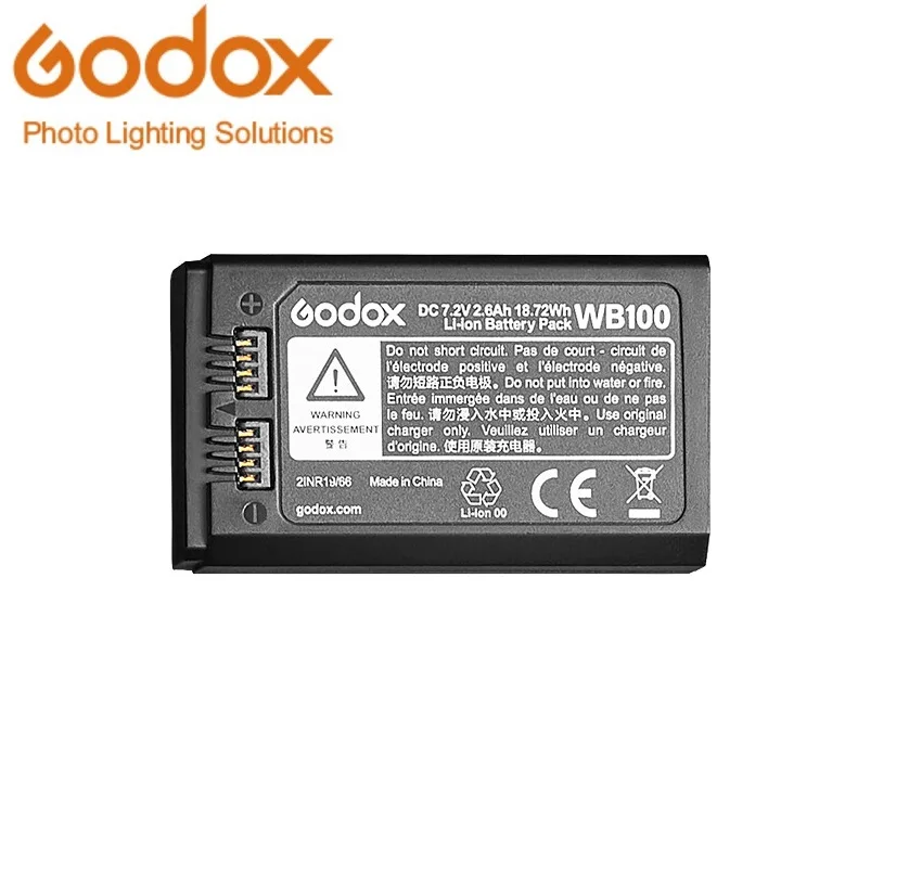 Фото Godox аксессуар WB100 Аккумулятор для карманной вспышки AD100pro AD100 pro №1