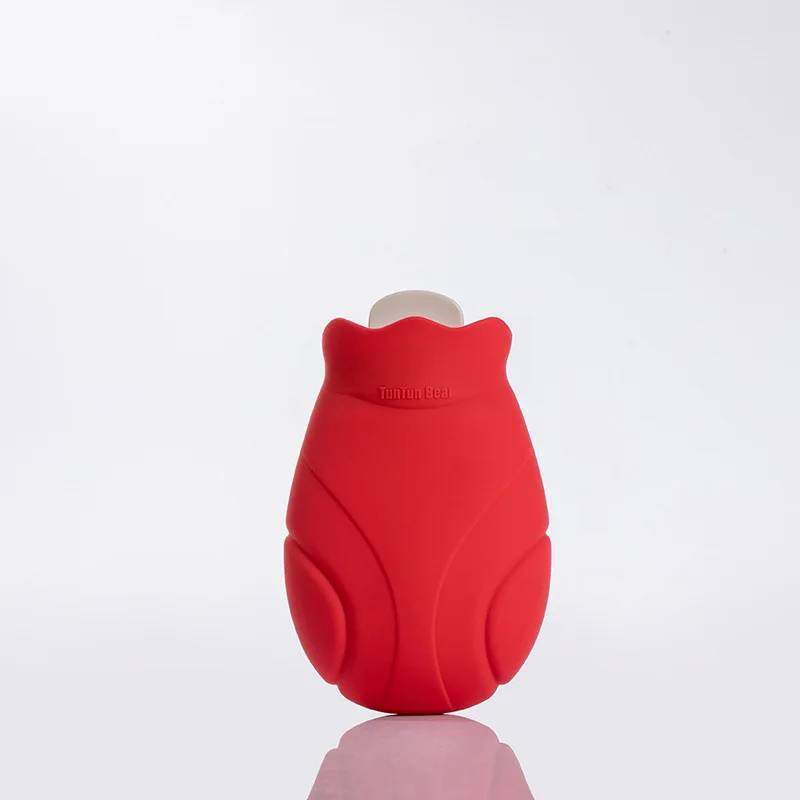 As shown Силиконовая бутылка для горячей воды для инъекций, теплая детская сумка для теплой воды, наполненная водой, с маленькой милой грелкой - Цвет: As shown