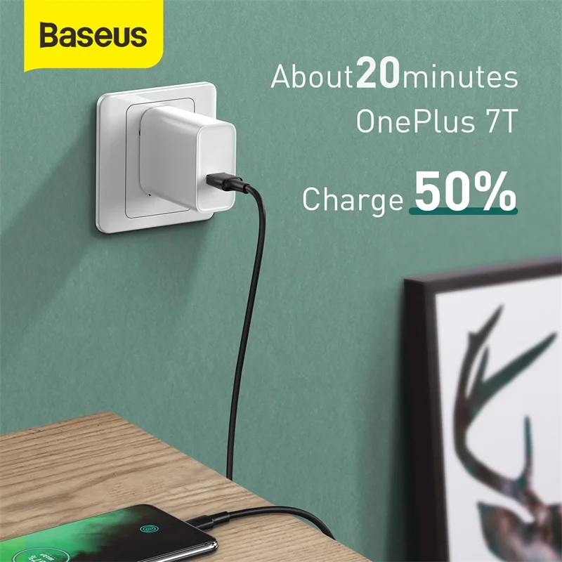 Зарядное устройство Baseus VOOC кабель USB C для OPPO Find X2 Pro Type Reno 2 3 4 Realme 6 C|Кабели