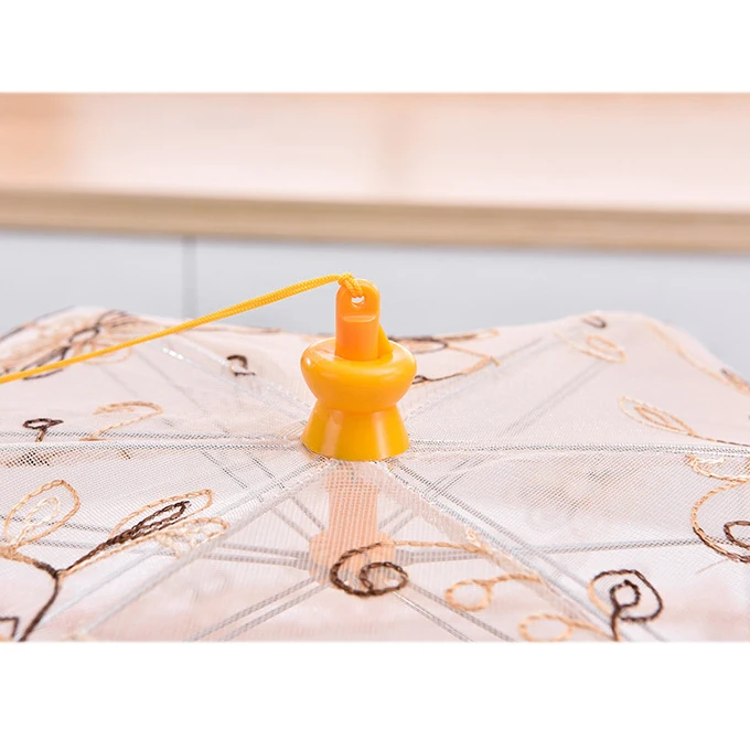 LBER Новое Кружевное складное блюдо крышка Еда пыли из чистой ткани ажурного