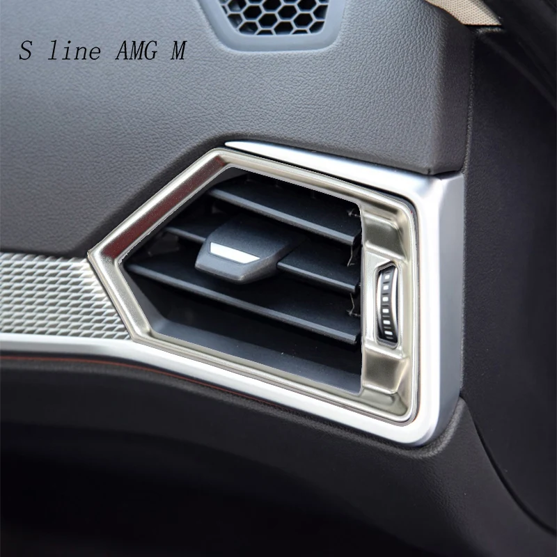 

Car Styling AC Front air Outlet Frame Decoration Stickers Cover Trim For BMW 3 Series G20 G28 2020 Interior Auto Accessories LHD
