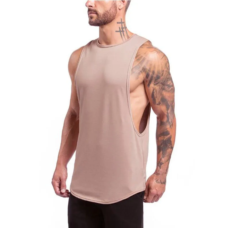 

Gyms Clothing Bodybuilding Tank Top Men Fitness Singlet Sleeveless Shirt Cotton Muscle Guys Brand Undershirt for Boy Vest