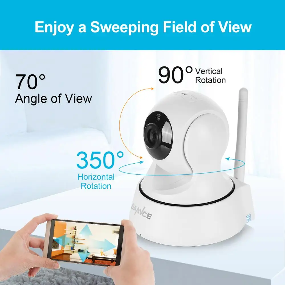 SANNCE 1080P HD Беспроводная IP камера 2 0 МП домашняя безопасности Wi Fi CCTV видеонаблюдения