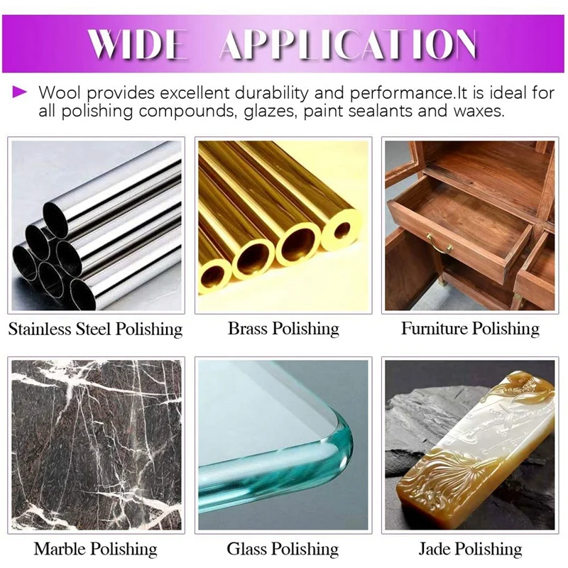 

50mm Polishing Wheel Polishing Pad Compressed Wool Felt Fabric Disc Abrasive Tool Polishing Polishing Pad Wheel