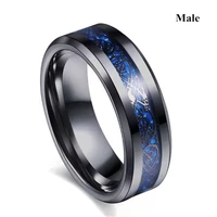 ofertas creative stainless steel mens ring high quality luminous rings punk man women jewelry for party wedding jewelry