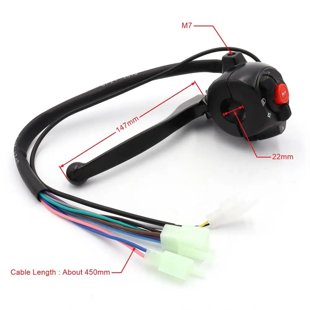 1 комплект левый и правый Тормозной рычаг с поворотным сигналом головкой