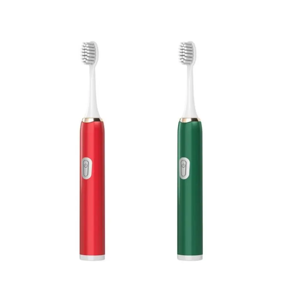 

Jianpai Toothbrush Adult Household Non-Rechargeable Soft Fur Replacement Heads Set Toothbrush with 2 Brush Head Gift
