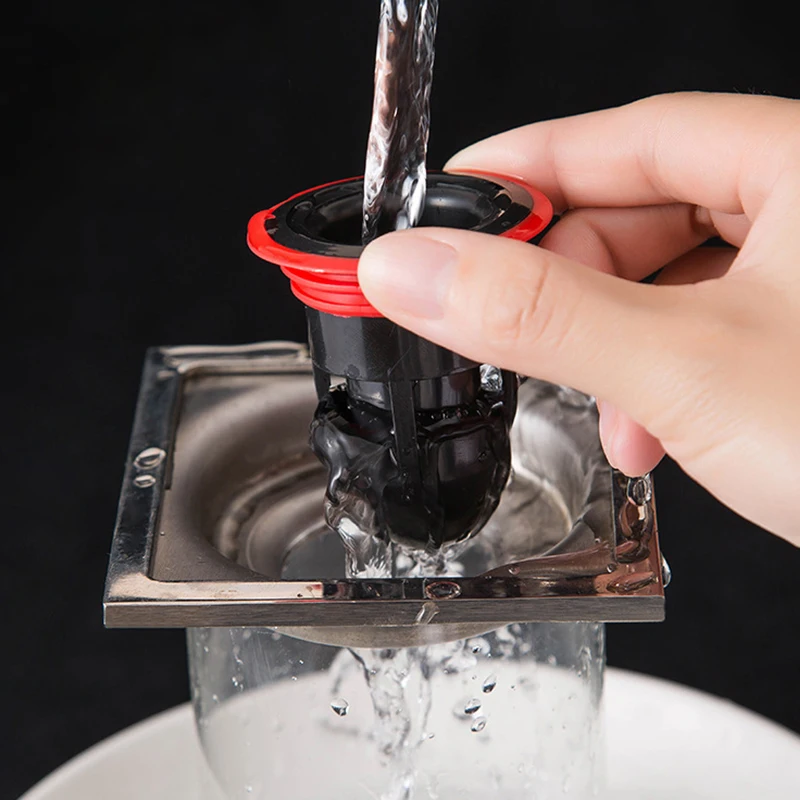 

2PCS Toilet Drain Bathroom Inner Sewer Pest Control Silicone Anti-odor Artifact