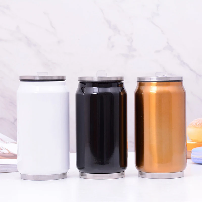 Новый 350/500 мл Нержавеющая сталь вакуумная фляга мини бутылка термос соломы Кофе