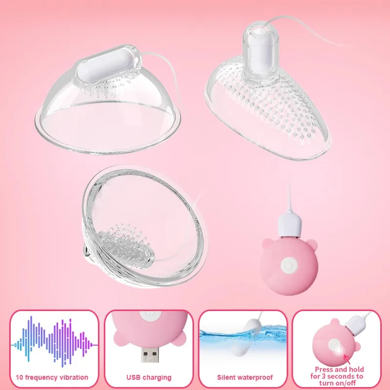 10 режимов вибратор на присоске для сосков вагинальный сосательный молокоотсос