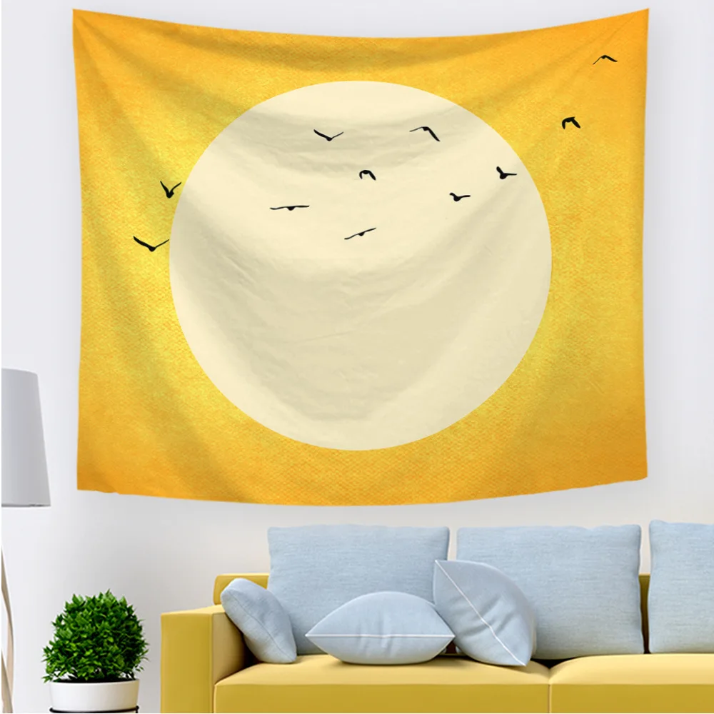 

Background cloth decorative cloth hanging cloth watercolor landscape tapestry