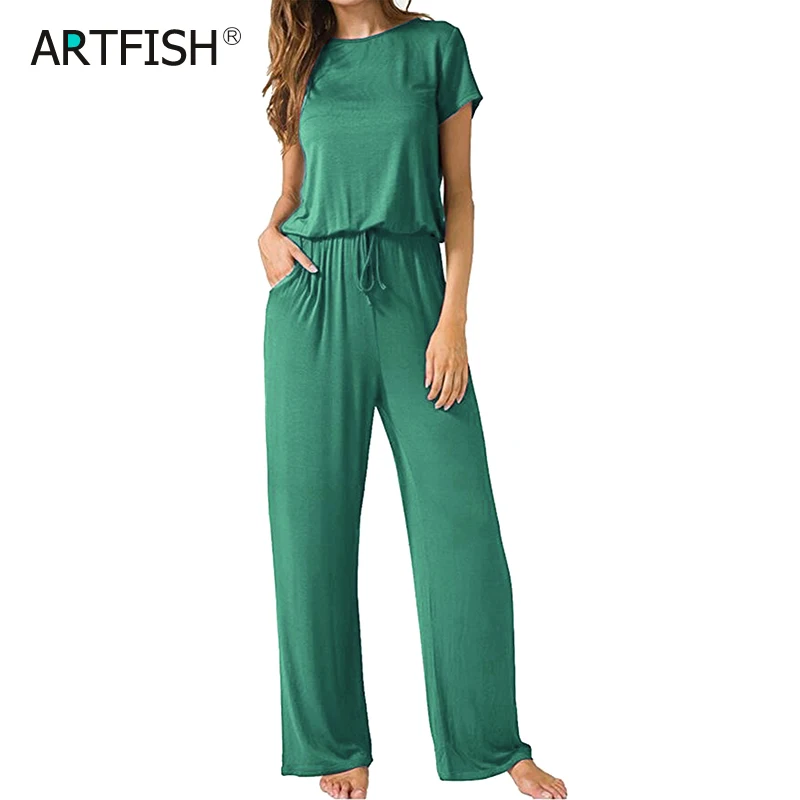 

Женский свободный комбинезон на завязках, повседневный Длинный комбинезон с карманами и широкими штанинами, GV854, весна-осень