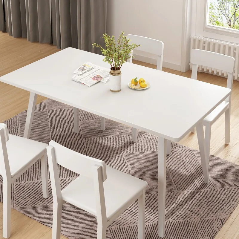 Скандинавский стиль домашний обеденный стол из цельного дерева и стул набор