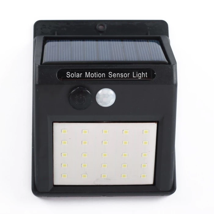 Светильник уличный с датчиком движения солнечная батарея 5 Вт 25 LED БЕЛЫЙ |
