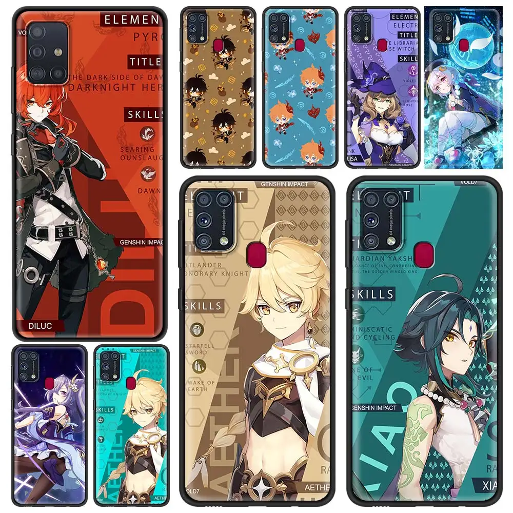 

Cute Genshin Impact Case for Samsung Galaxy M31 M51 M30s M31s M11 M01 M21 F41 M62 M42 M32 M12 F62 F52 F22 F12 A9 A7 Shell