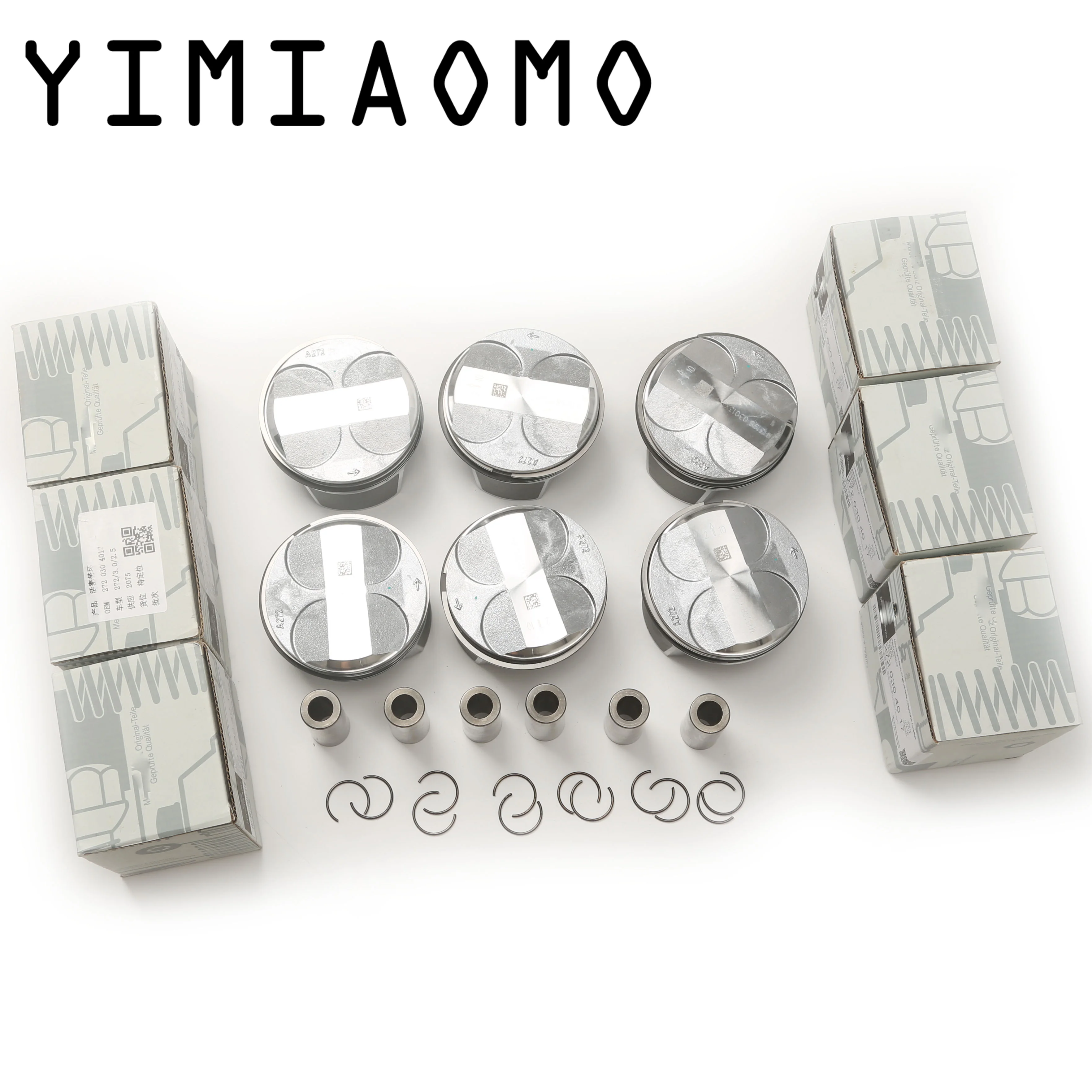 

6x Pistons & Rings Set 88mm For Benz A209 C219 W203 W204 S204 W212 W164 V251 R171 W221 M272.940 3.0L V6 2720300117 272 030 01 17