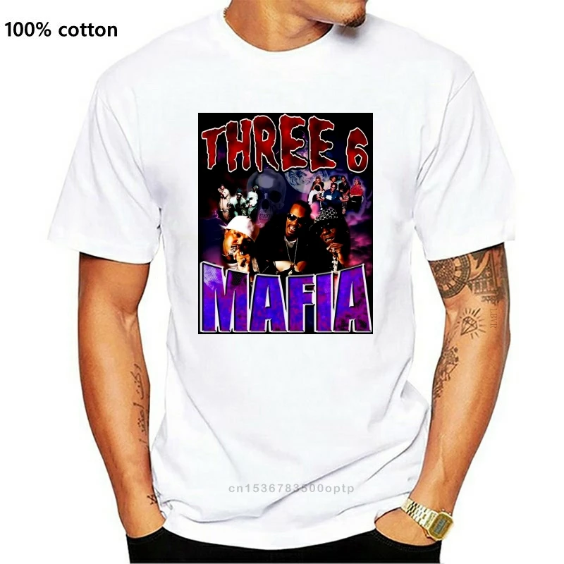 Три 6 мафия в стиле хип-хоп рэп комплект из черной кофты с длинным рукавом Уличная