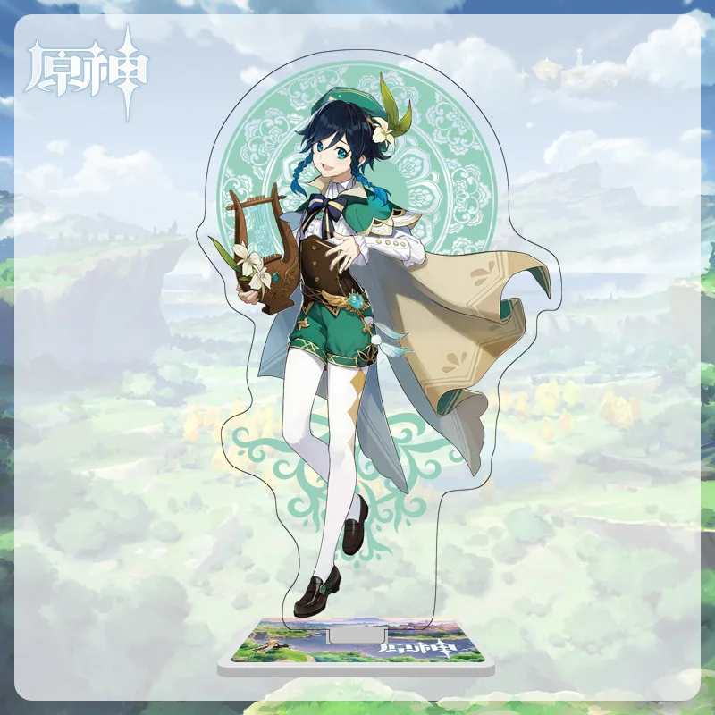 

Game Character Genshin Impact Acrylic Standing Sign Diluc Zhongli Barbatos Bracket Model Desk Office Decorations Fan Gift