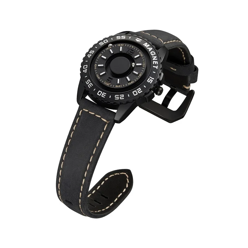 Часы EUTOUR мужские с магнитным шариком инновационные кварцевые наручные браслетом